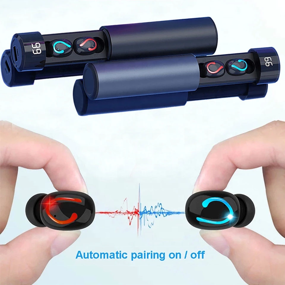 TWS стереонаушники с поддержкой Bluetooth 5 0 и зарядным футляром на 3500 мА · ч|Наушники