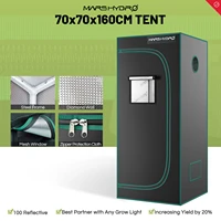 mars hydro 70x70x160cm indoor grow tent 1680d canvas reflective mylar grow tents with removable floor room box for indoor plant