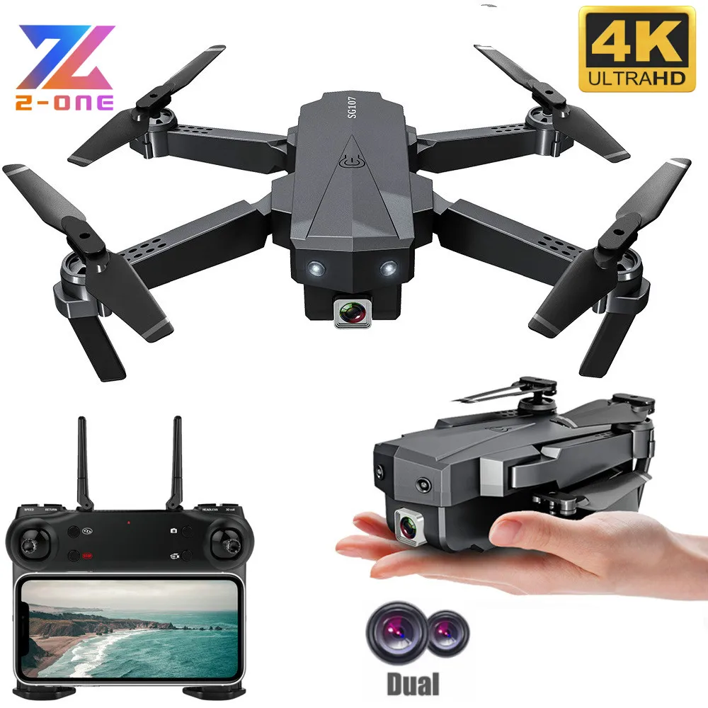 Радиоуправляемый Дрон SG107 с двойной камерой 4k hd дроны мини Квадрокоптер для селфи