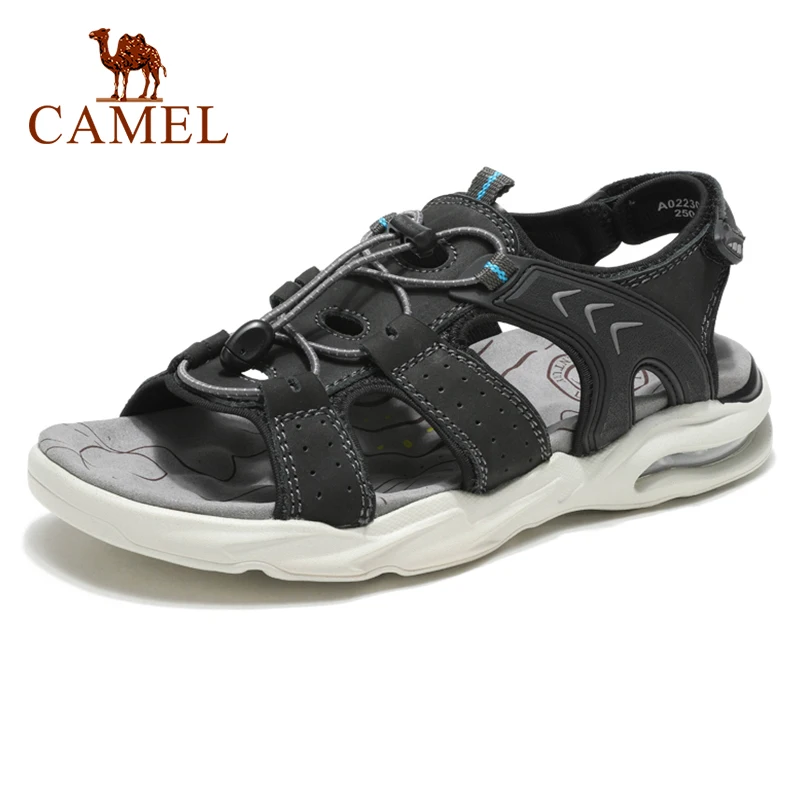 Мужские сандалии на кожаной подушке CAMEL воздухопроницаемые повседневные мягкие