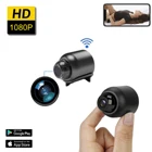 Беспроводная мини-камера HD 1080P, Wi-Fi, маленькая камера-няня со скрытым ночным видением, активацией движения, оповещениями, IP-камера наблюдения