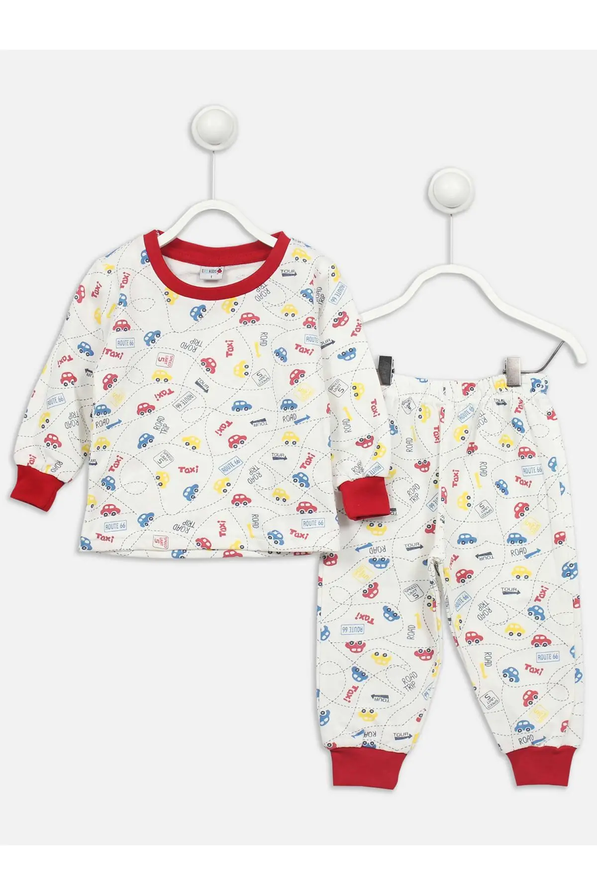 Белый комплект одежды для сна с рисунком автомобиля мальчиков|Комплекты пижам| |