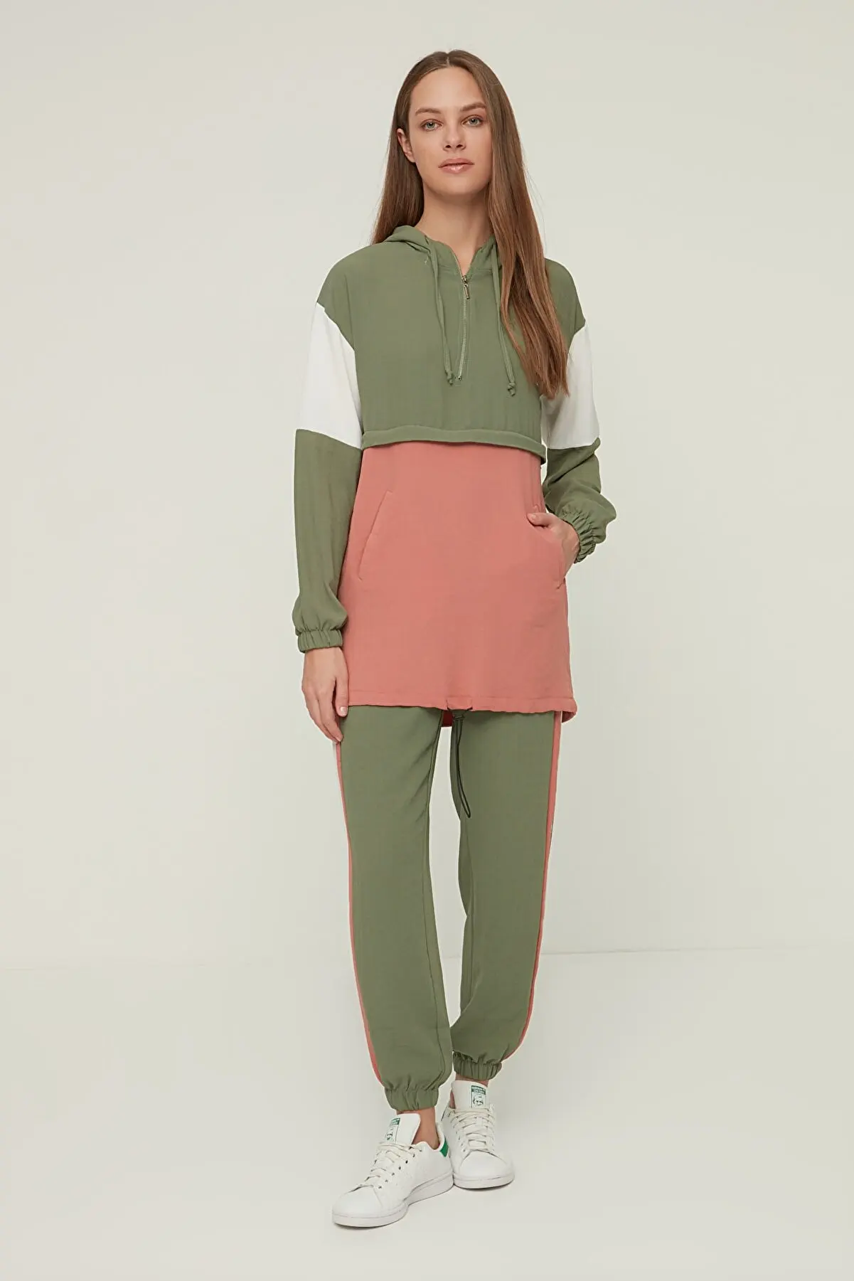 

Tracksuit set women clothing 2022 winter autumn casual multicolour 2 piece Muslim set Islamic clothing set sports suit