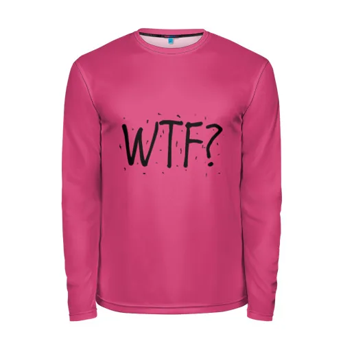 Мужской лонгслив 3D WTF? для мужчин спорта и отдыха путешествий Спортивный стиль