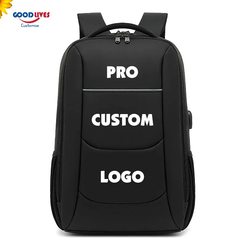 Business Backpack Men Study Work Travel Laptop Bagpack with USB Pro Custom Logo Backpacks 2022 New