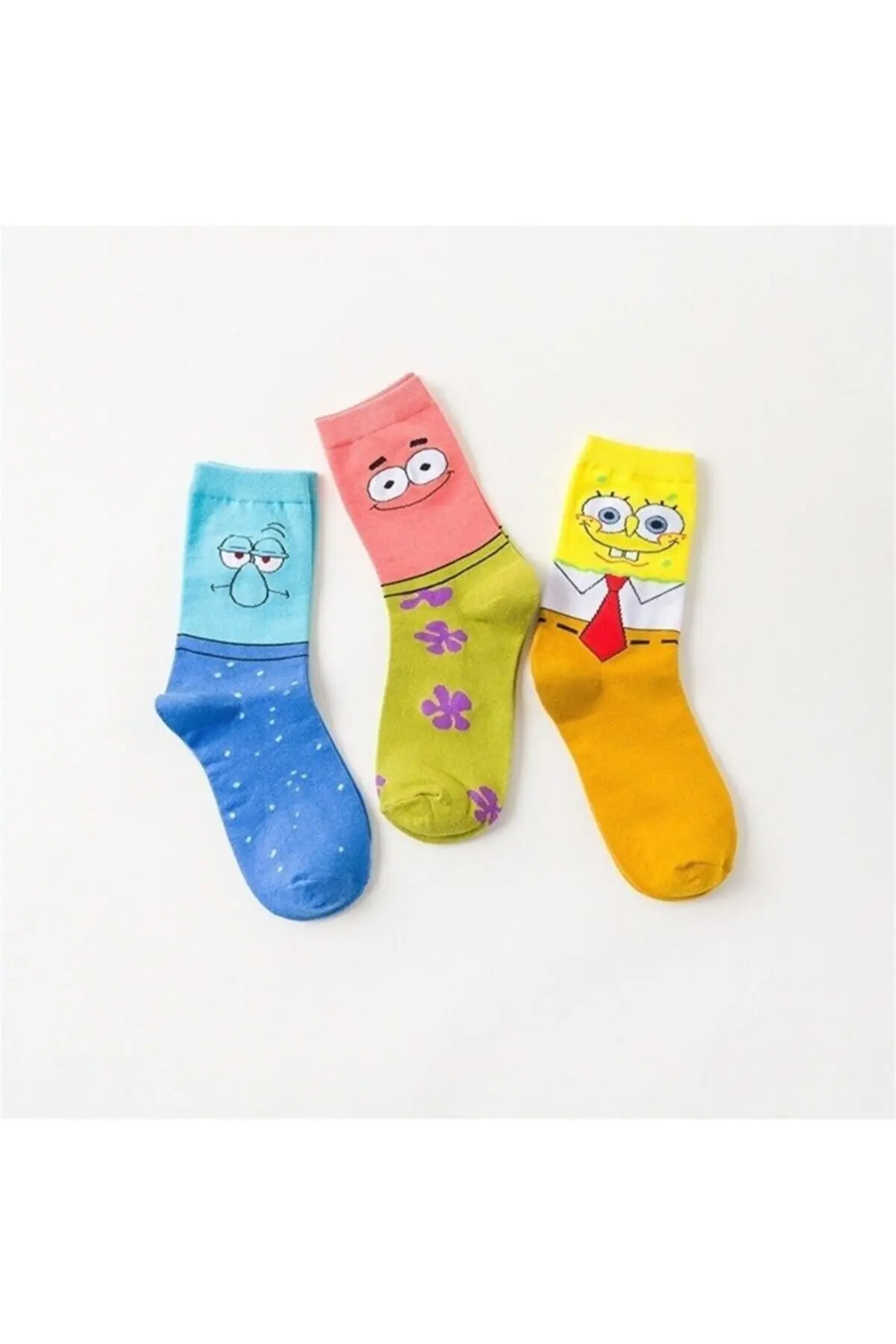 Unisex Mixed Color Funny Tennis Socks 3' Pcs