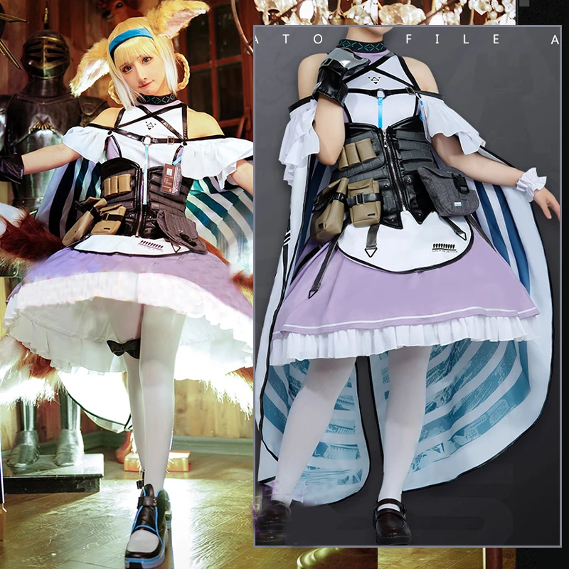 

Arknights Suzuran Cosplay Costume Women Fancy Princess Dress Halloween Outfits Custom Made