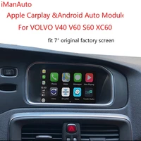 wireless carplay android auto retrofit module for volvo v40 xc70 xc60 s60 v60 v70 mirroring link oem microphone
