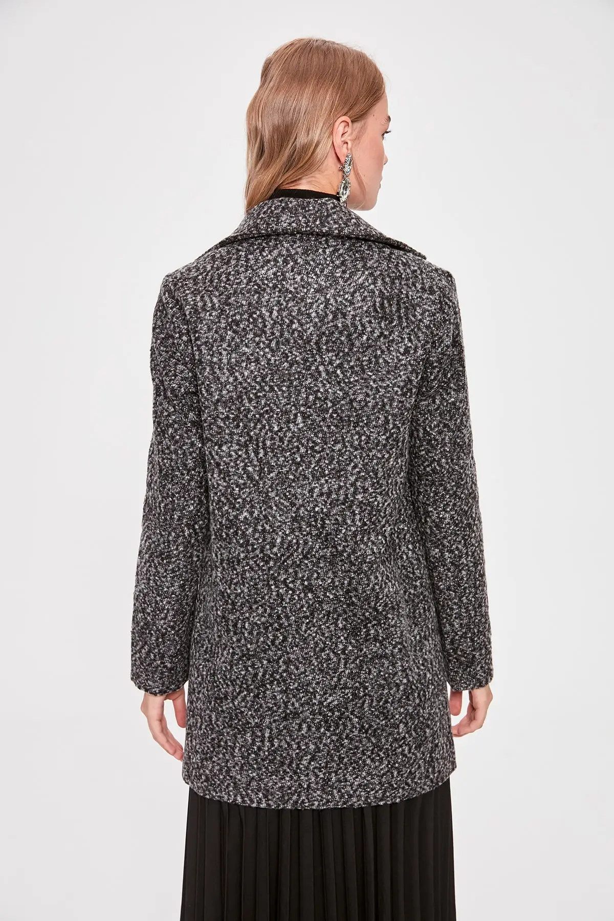 Trendyol Front Single Button Boucle Stamp Coat TWOAW20KB0093