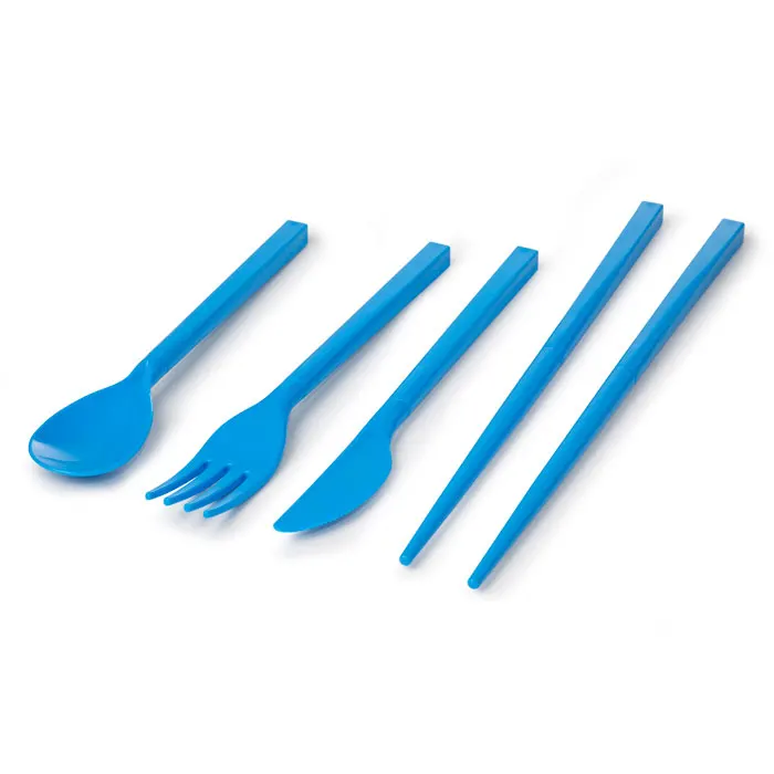 Набор столовых приборов в футляре Sistema &quot&quotTO GO&quot&quot 4 предмета синий 1917|Наборы