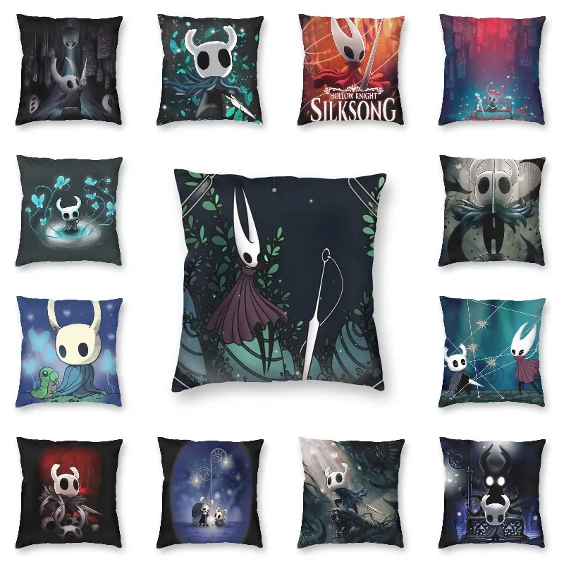 

Custom Hollow Knight Video Games Square Throw Pillow Case Home Decorative 3D Double Side Printed Waiting Cushion Cover for Car