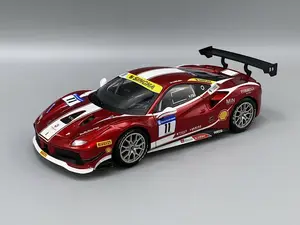 Модель литая гоночного автомобиля Bburago 1:24 Ferrari 488 Challenge 2017, новая модель в коробке