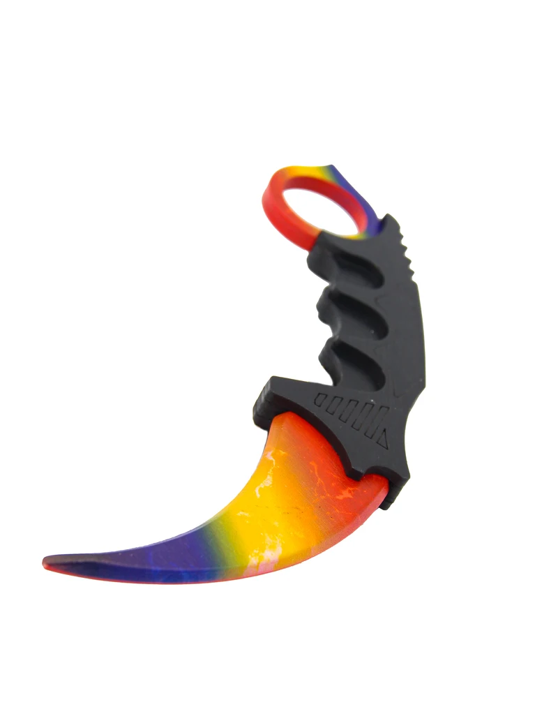 Toy weapon Geekroom wooden knife kerambit cs go children's weapons a toys for boy gift Marble gradient the dagger children claw counter strike