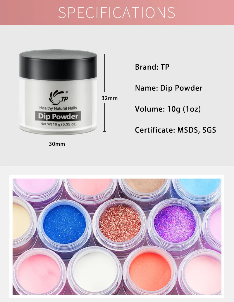 Погружной порошок для ногтей матовый светящийся блестящий в комплекте погружной