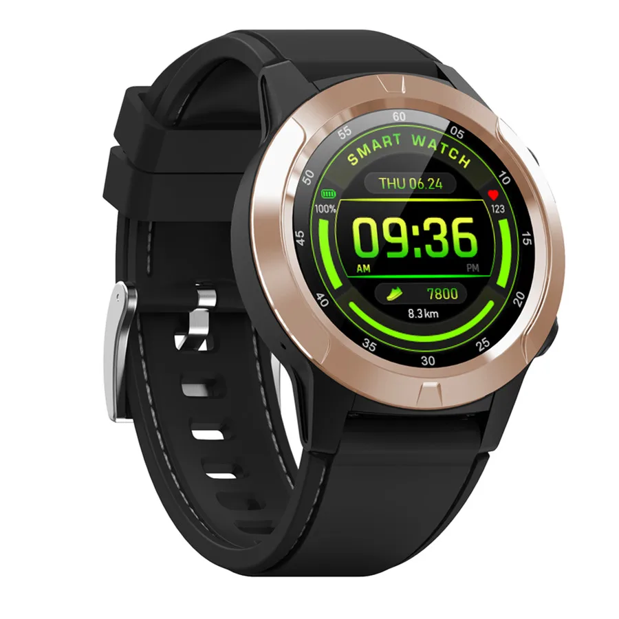 gold Accalia F4 gps спортивные Смарт-часы слуховой ритм IP67 Водонепроницаемый Компас наружные носимые технологии устройства фитнес-трекер - Цвет: gold