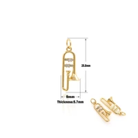 flute charm necklace music jewelry music teacher gift suitable for bracelet necklace jewelry making supplies accompaniment charm