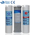 Сменный комплект предварительных фильтров для водных систем, 3-ступенчатый фильтр для воды для всего дома, полипропиленовый осадок, CTO блок, фильтрующий картридж, обратный осмос