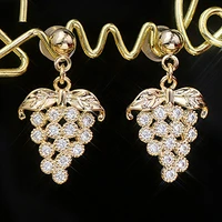 juwang exquisite sweet pave inlaid zircon flash tiny earrings tassel personalized minimalist fashion glamour earrings pendant