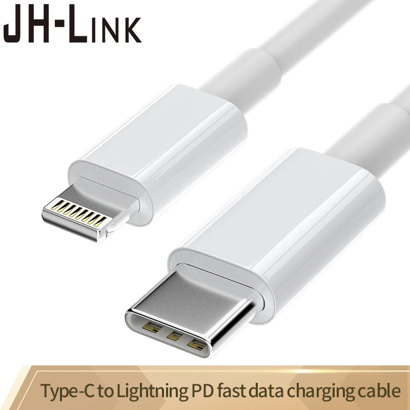 

JH-LINK Charging Data Cable Fast charging Line Mobile Phone Type -C Data Lightning phons 1M 2M 18W Power Mobile phone