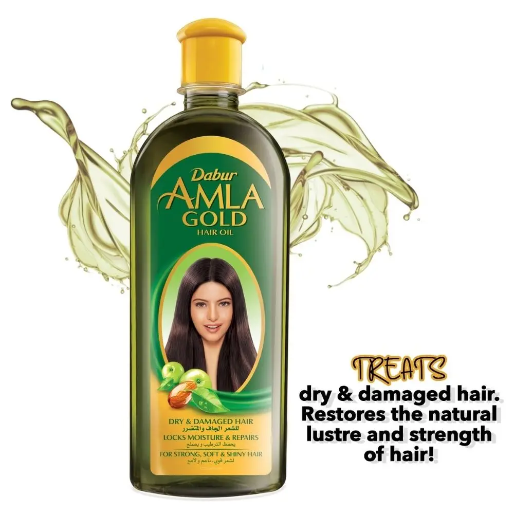 Dabur Amla Gold Gooseberry Hair Growth Care Oil 200 ML Strong Rapid Nourishing Prevent Loss Natural Original Vitamin E | Красота и