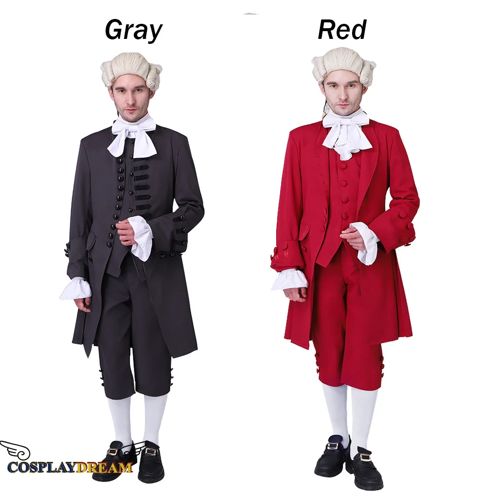

Мужская Военная Униформа Cosplaydream 18-го века в средневековом колониальном стиле, Мужская экипировка в викторианском стиле ретро