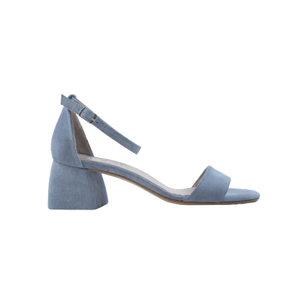 

Genuine Leather, Babay Blue, Low Heels, Handmade, Sandals, Mia