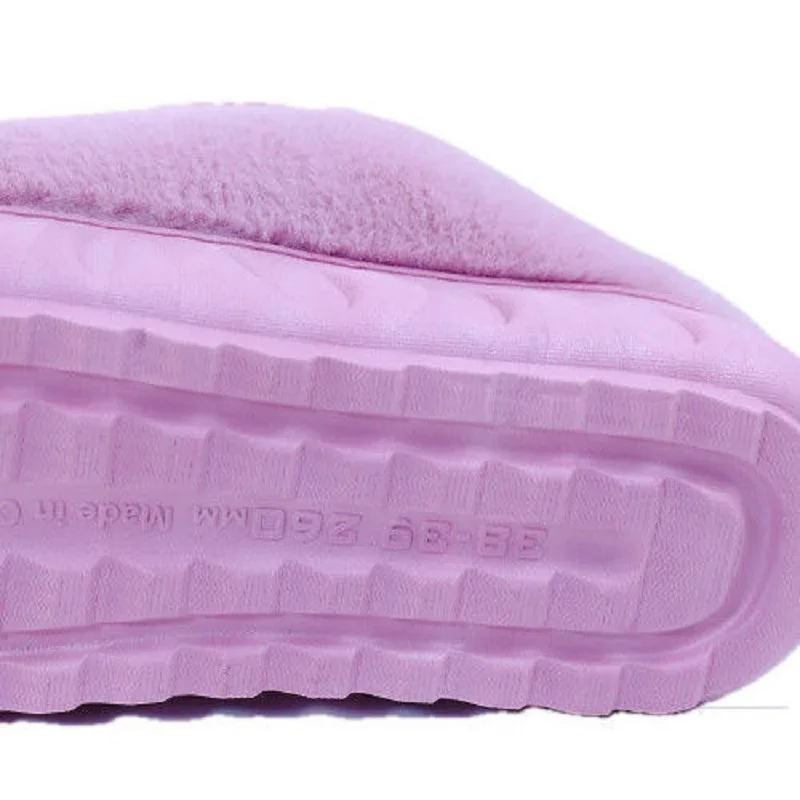 Мюли женские плюшевые домашние тапки на платформе Симпатичные животные белые