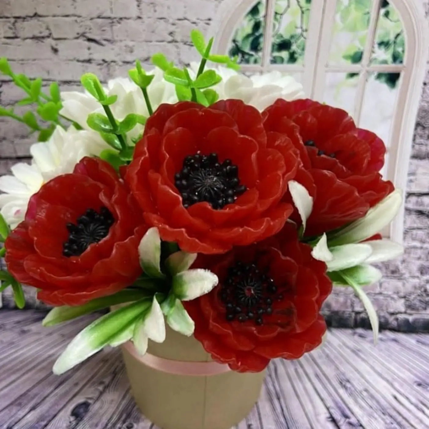 Молд Мак из пищевого силикона для шоколада мол цветок высота 3 см ширина 5см |