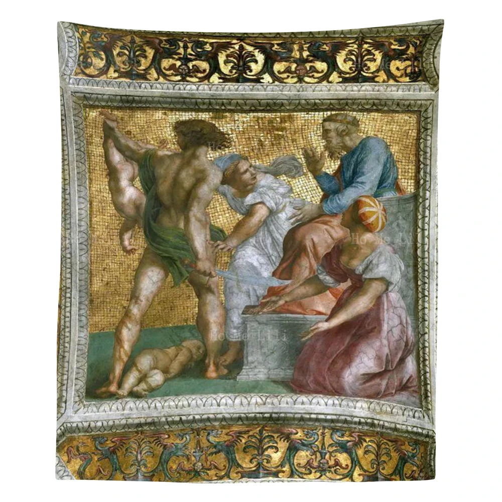 

Allegory On The Glory Of Louis XIV Judgment Of Solomon Renaissance Versailles Frescoes Tapestry By Ho Me Lili For Home Wall Deco