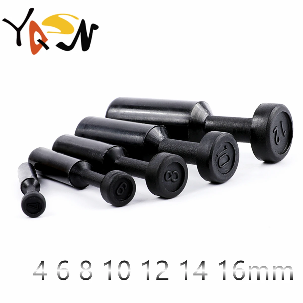 

10PCS Push Connector Pneumatic Blanking 4mm 6mm 8mm 10mm 12mm Plug Air Hose Tube Pipe Fitting PP4 PP6 PP8 PP10 PP12 Black