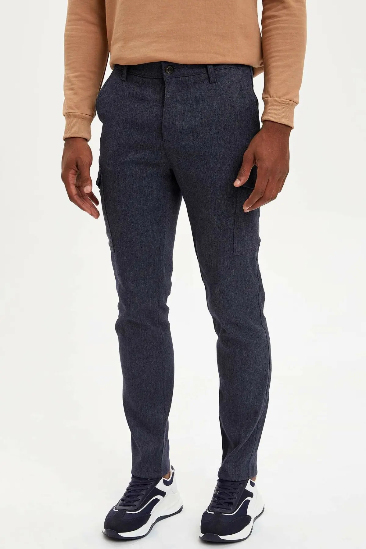 DeFacto брендовые модные строгие брюки повседневные одноцветные прямые свободные