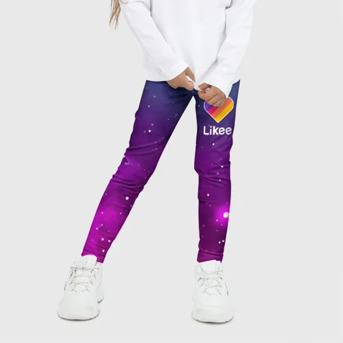 Детские леггинсы 3D LIKE для девочек Легкие гипоаллергенные трикотажные с рисунком