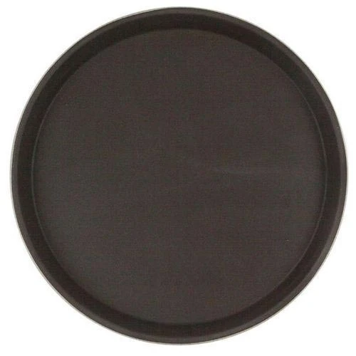 Tray rubberized round 27 cm Brown | Дом и сад