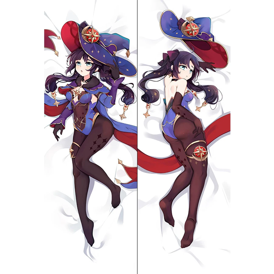 Брелок Дакимакура Genshin impact - Мона мини с кольцом M0035 | Украшения и аксессуары