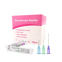 100pcsbox advanced deenora medical disposable meso needles sharp body facial skin beauty needles 30g hypodermic needle
