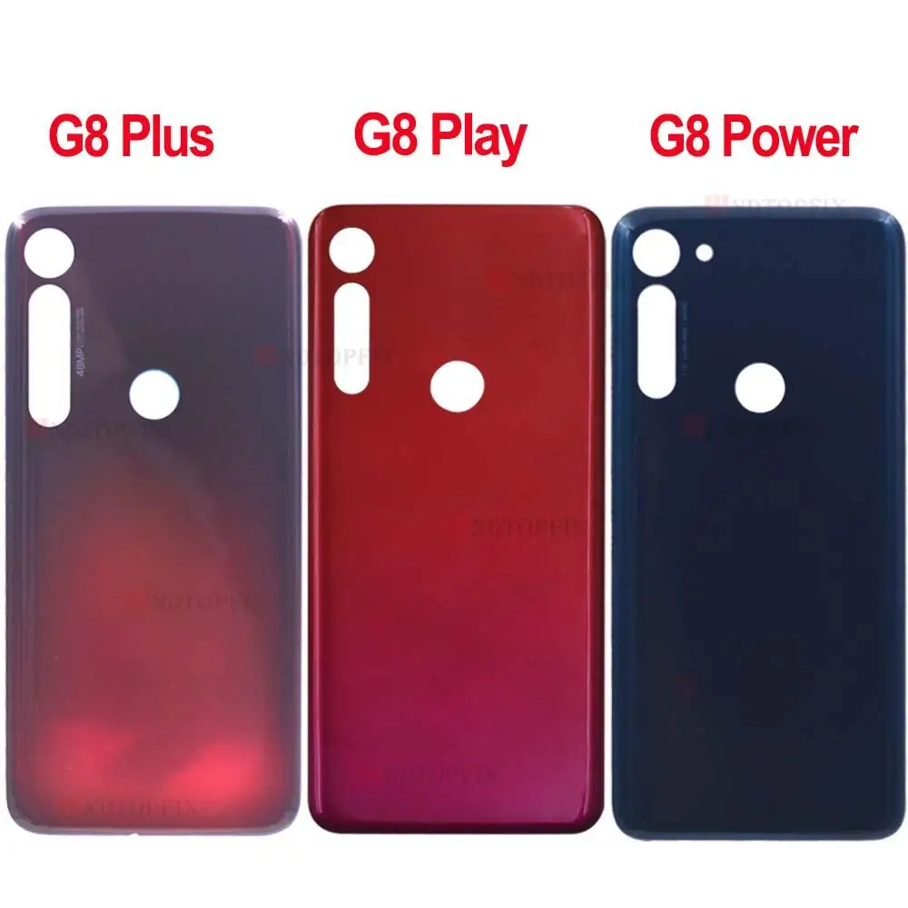 Новинка Крышка батарейного отсека для Motorola Moto G8 Play Задняя стеклянная панель