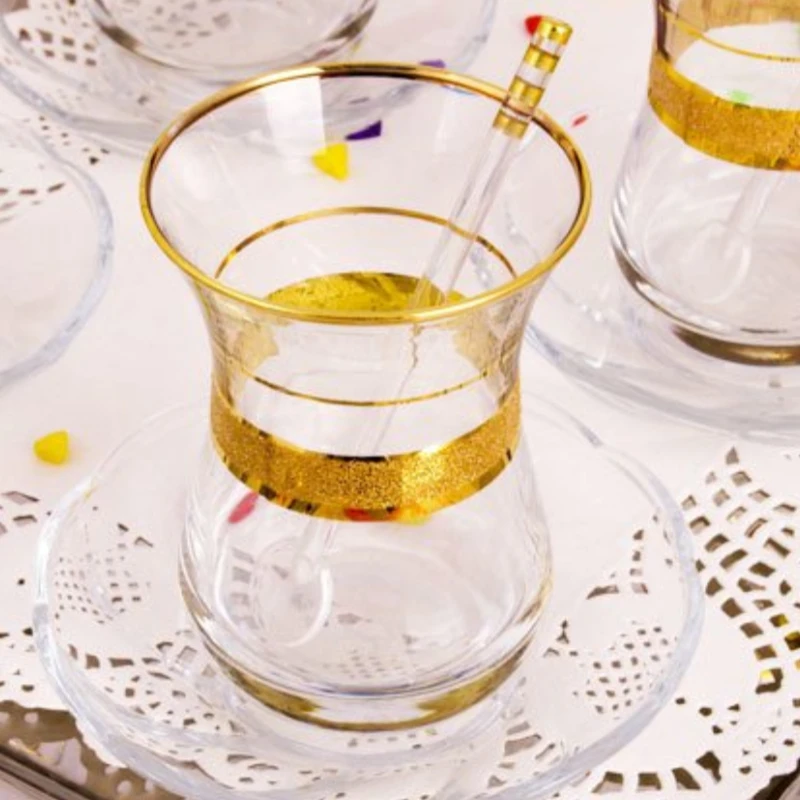 Новинка 12 шт.! Золотистый Позолоченный Хрустальный турецкий декорированный