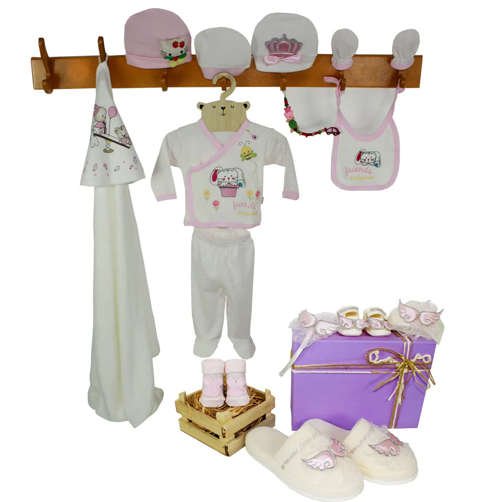 

2022 Solid Pajamas Sets 13pcs Newborn Cotton Romper Unisex Girl Jumpsuit Spring Baby Boy Clothes Bebe Autumn
