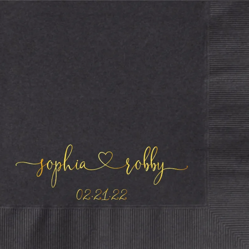 50 шт. свадебные салфетки с монограммой | Дом и сад