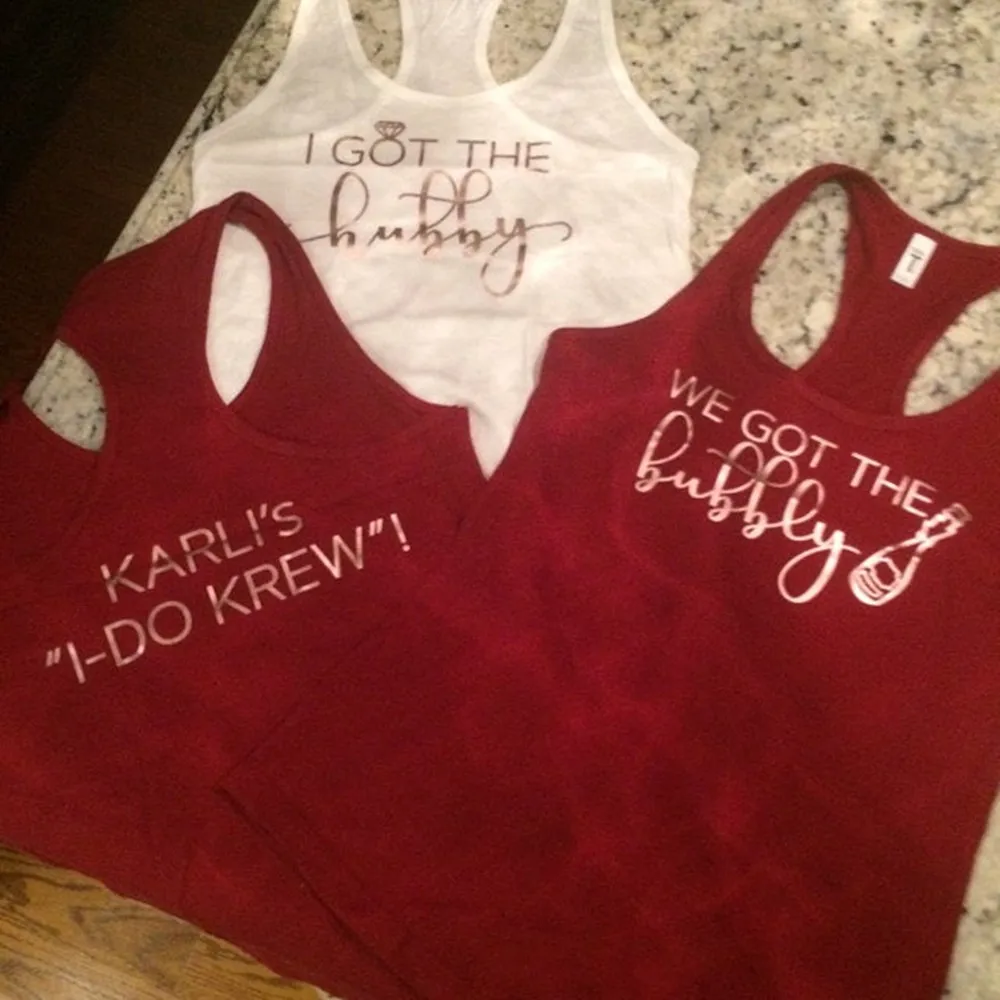 _ Забавная рубашка на заказ майки для свадебвечерние НКИ подарок подружки