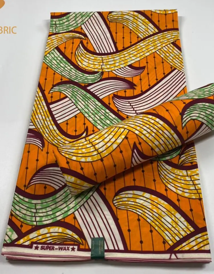 2022 Fashion netherlands Design African Nigerian Ankara Holland African wax Real Wax Print Fabric pagne wax Tissu Sewing images - 6