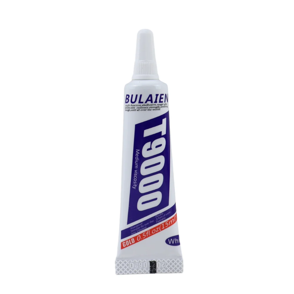 Bulaien New Arrival T9000 15ML Clear Contact Repair Adhesive Acrylic Friendly Glue With Precision Applicator Tip