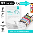 10-100 шт., многоразовые маски для лица, с фильтром 95%