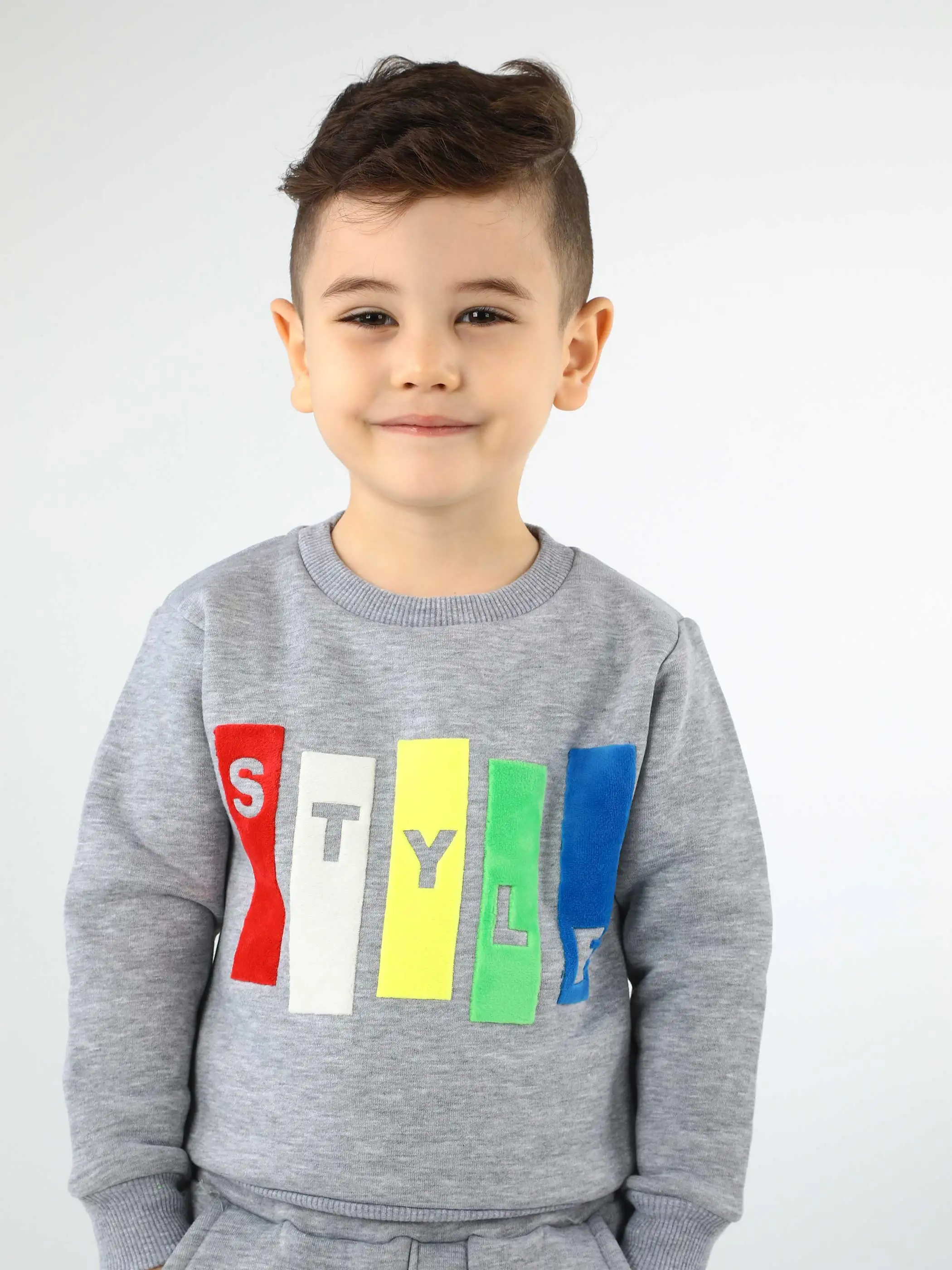 Детские свитшоты для мальчиков хлопковые теплые зимние плотные пуловеры с