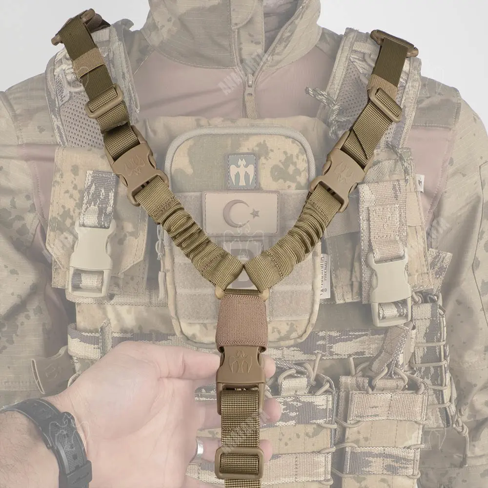 

Turk Forces Single point " V " Tactical Sling Desert