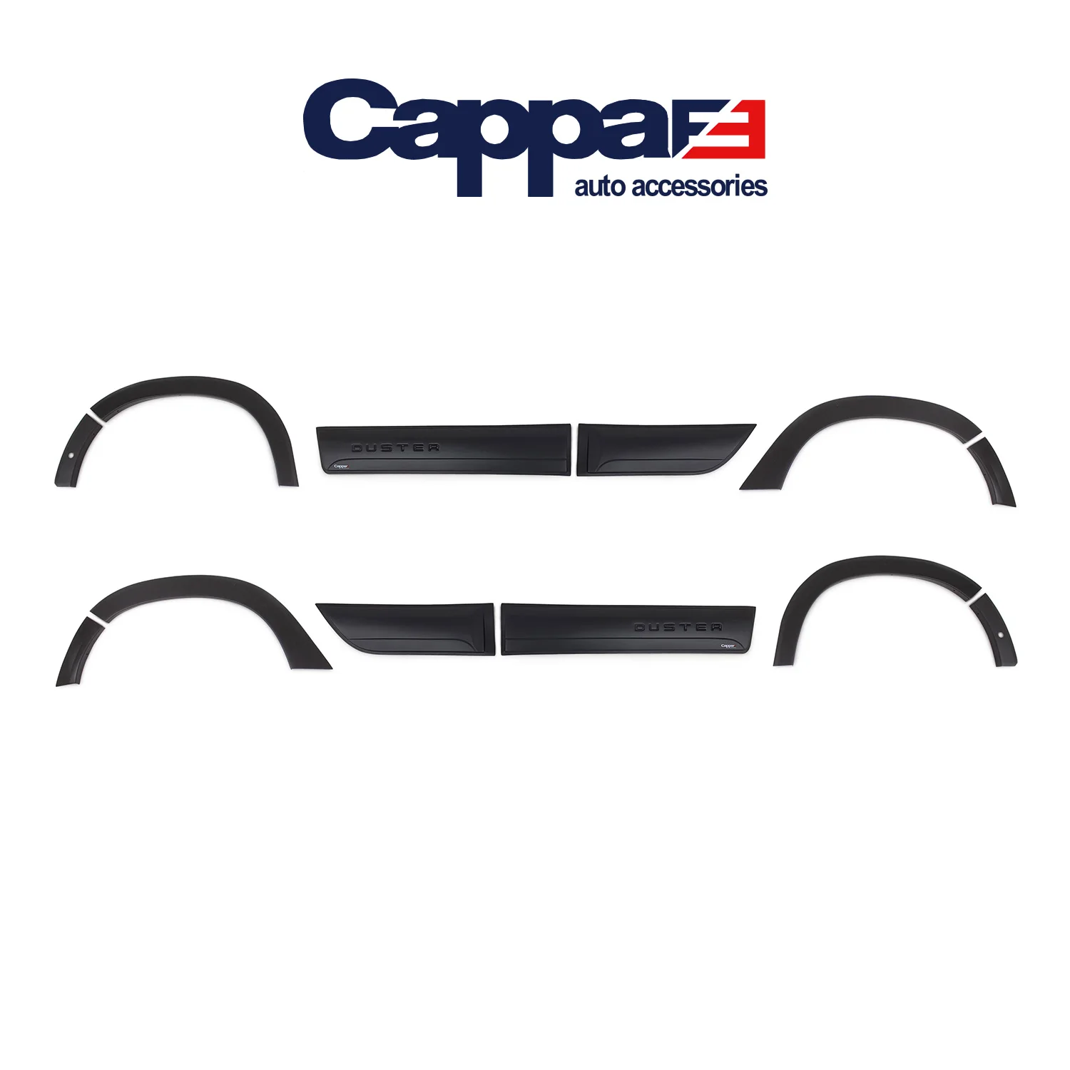 Защитные колпачки для арки колес и дверей тюнинговые молдинги набор 12 шт. ABS Dacia