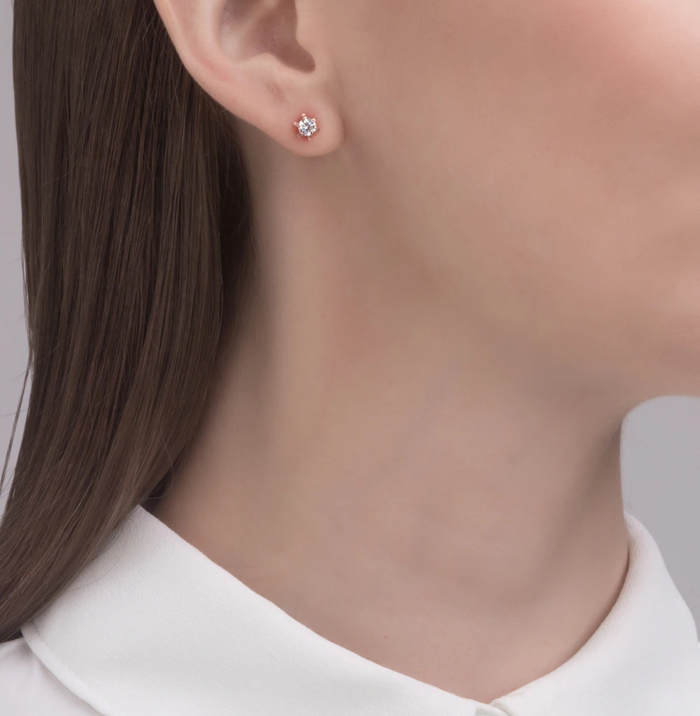 Серебряные серьги с фианитами SUNLIGHT проба 925|Серьги| |