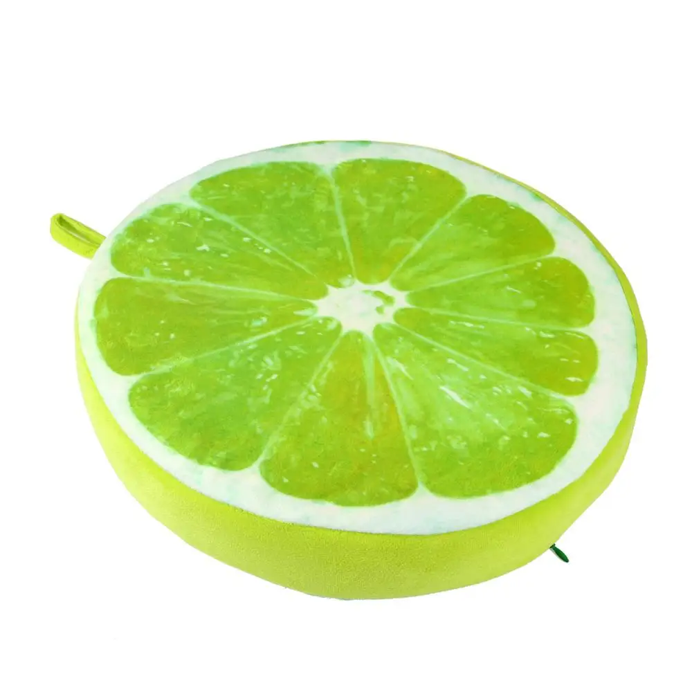 Новый милый креативный 3D Летний Фруктовый хлопковый офисный стул задняя Подушка