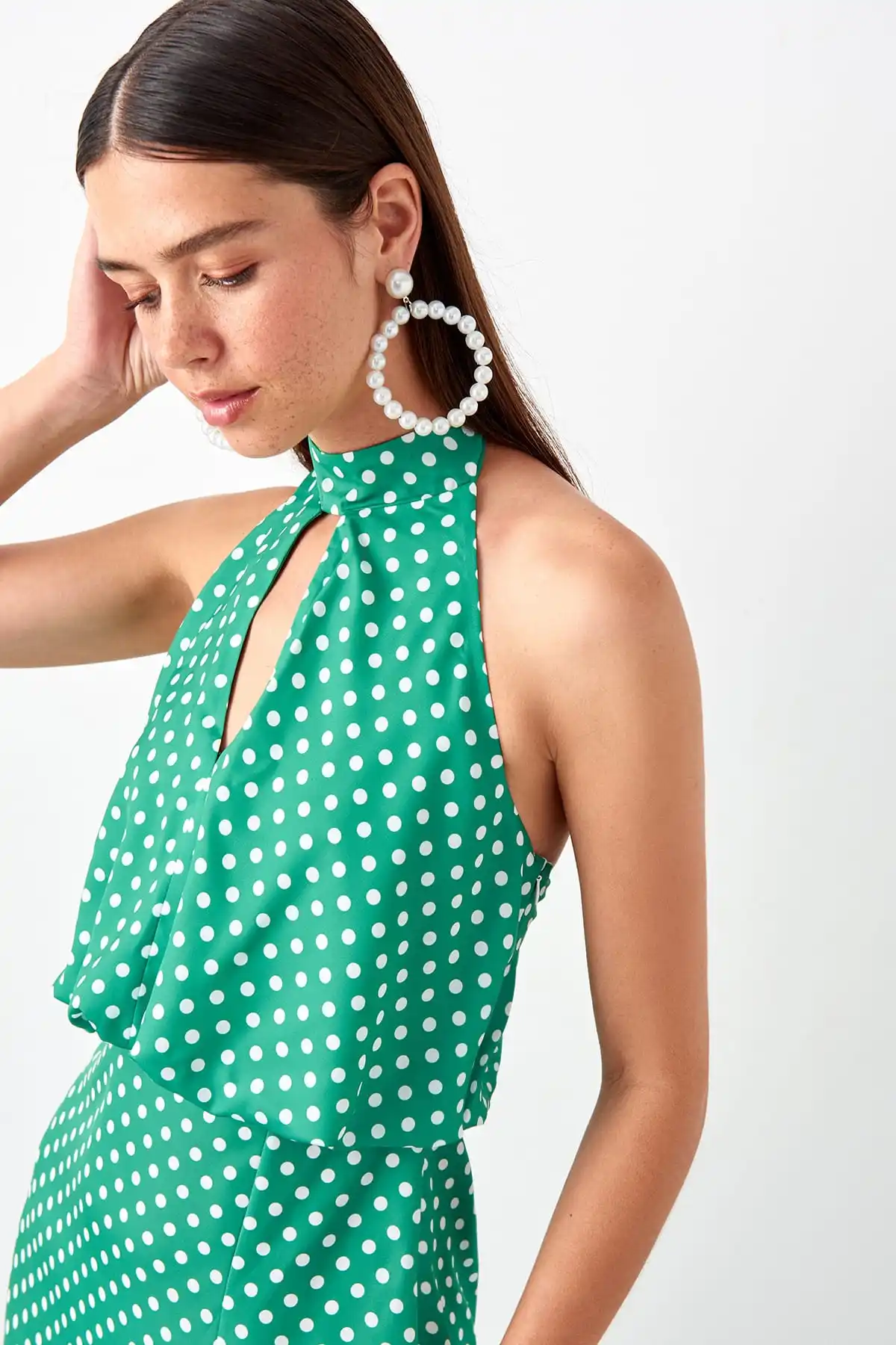 Trendyol/вечернее платье в горошек TPRSS19AE0130 | Свадьбы и торжества