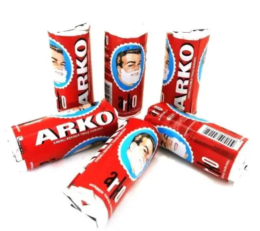ARKO Мыло для бритья stick Парикмахерская крем пены мусс Безопасная бритва белые